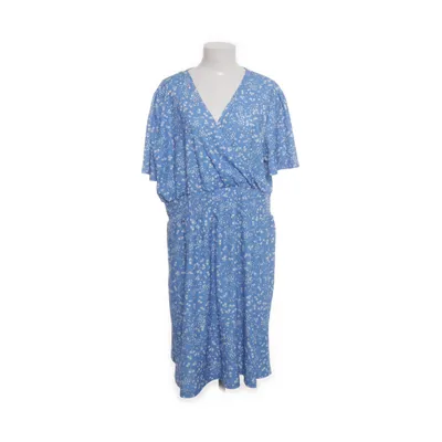 Omlottklänning (Blå, Vit) från Amalia Elastan, Polyester