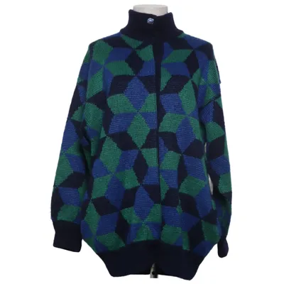 Cardigan (Blue, Green) from Gispa Acrylic, Polyamide