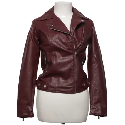 Bikerjacka (Röd) från Dorothy Perkins Bomull, Polyester, Polyuretan, Viskos