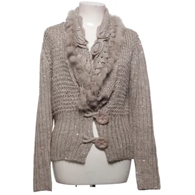 Cardigan (Beige) from Bosebelking Acrylic, Polyester, Wool