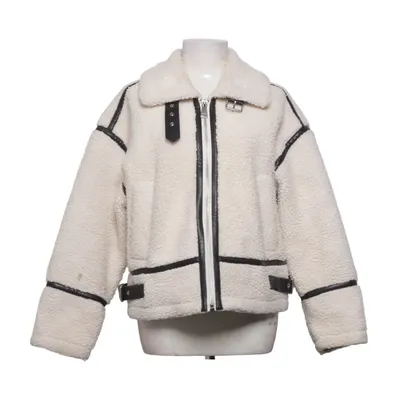 Shearling jacket (White, Black) from Anewsta Polyester