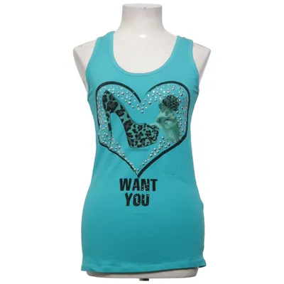 Tank Top (Turquoise) from Anny Cotton, Elastane