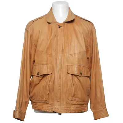 Leren jack (Bruin) van Trapper Acetaat, Leer, Polyamide