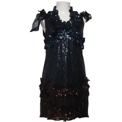 Cocktailjurk (Blauw, Bruin, Meerkleurig) van Hoss Intropia Polyester, Zijde