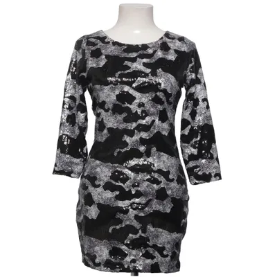 Cocktail dress (Black, Silver) from Aura Boutiqe Elastane, Polyester, Viscose