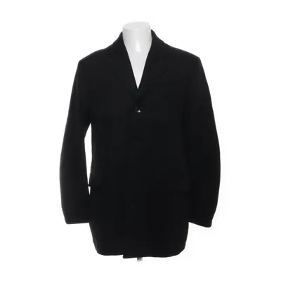 Coat (Black) from XD Apparel Polyester, Viscose, Wool