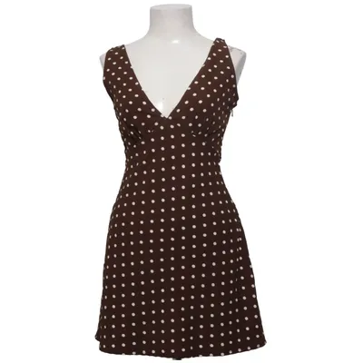 Klänning (Brun, Vit) från Princess Polly Polyester, Viskos