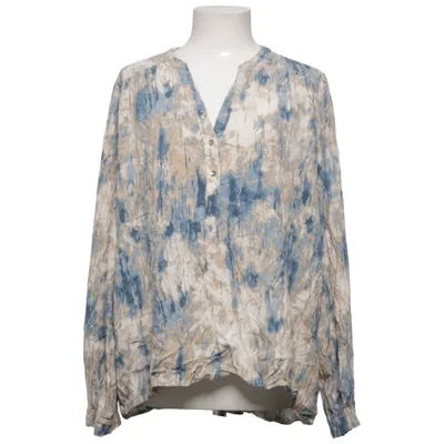 Blus (Blå, Beige, Vit) från Prepair Elastan, Viskos