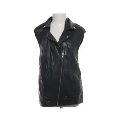 Bikervest (Sort) fra H&M Bomuld, Læder