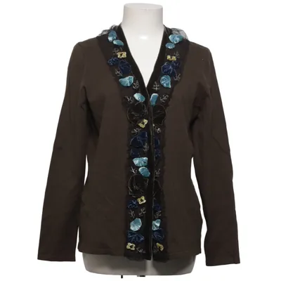 Cardigan (Gray, Multicolored) from Oui Moments Cotton, Polyamide, Silk, Viscose