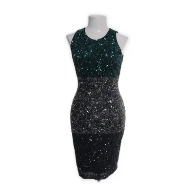 Cocktailklänning (Svart, Flerfärgad) från French Connection Nylon, Polyester, Elastan