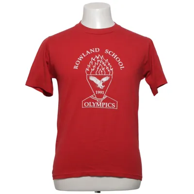 T-shirt (Rød) fra Jerzees Bomuld, Polyester