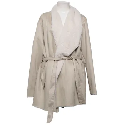 Shearlingjakke (Beige, Hvid) fra Mana Polyester