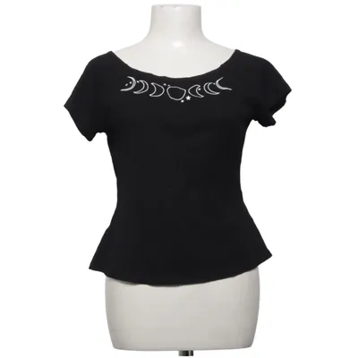 Top (Schwarz) von Hell Bunny Baumwolle, Elasthan