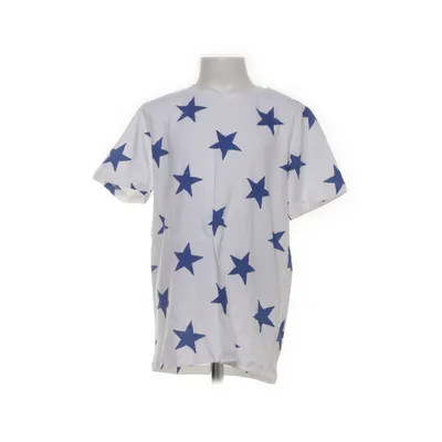 T-shirt (Vit, Blå) från H&M Basic Bomull