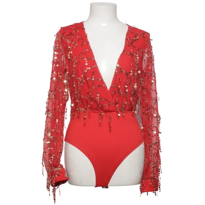 Romper (Rood, Goud) van Kikiriki Katoen, Polyester