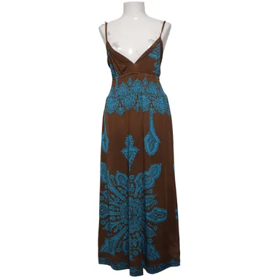 Jurk (Bruin, Blauw) van Opl Fashion Katoen, Polyester