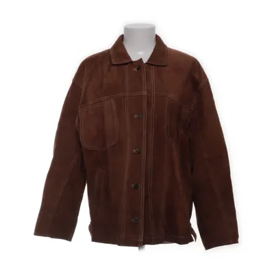 Leather jacket (Brown) from Marco Pecci Acetate, Polyamide