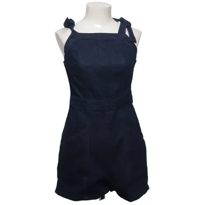 Salopette courte (Bleu) de Topshop Moto Coton