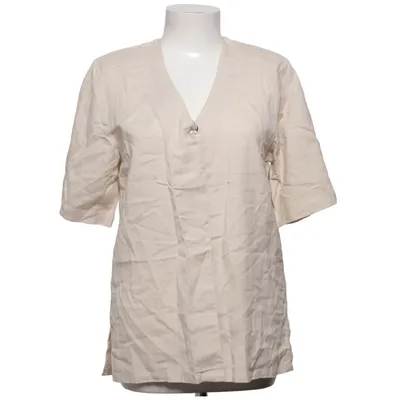 Korte mouwen shirt (Beige) van Jacett Katoen, Linnen, Viscose