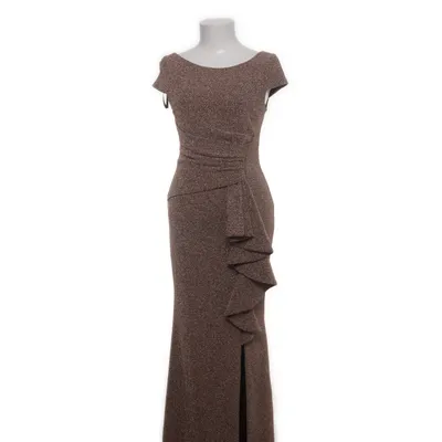 Långklänning (Brun, Svart) från Frank Lyman Elastan, Metallfiber, Polyamid, Polyester