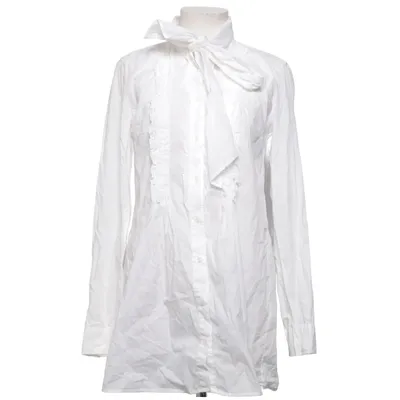 Blouse lavallière (Blanc) de 0039 Italy Coton