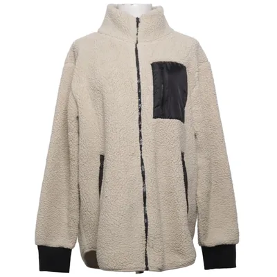 Fleece jacket (Beige, Black) from The Black Label Collection Lager 157 Polyester