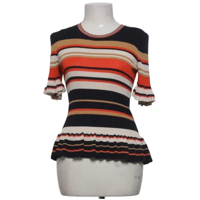 Top (Zwart, Oranje, Beige) van Sandro Katoen, Viscose