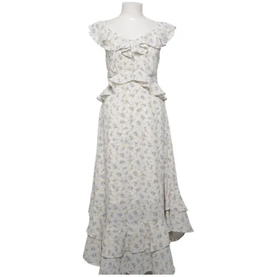 Robe longue (Blanc, Bleu, Multicolore) de Grace Karin Polyester, Viscose