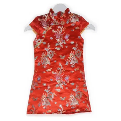 Cheongsam (Rood, Meerkleurig) van Lian Lin