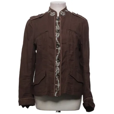 Veste (Marron) de Flash Coton, Lin