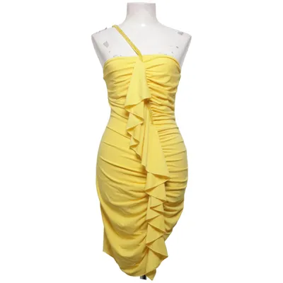 Cocktail dress (Yellow) from Goddess London Elastane, Polyamide