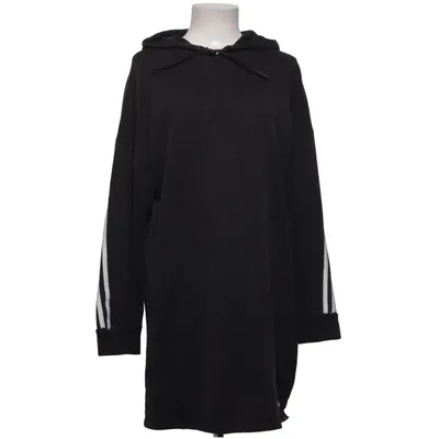 Kapuzenkleid (Schwarz, Weiß) von Adidas Recycelte Baumwolle, Recyceltes Polyester