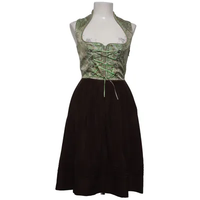 Dirndl (Grøn, Brun) fra Moser Bomuld, Polyester