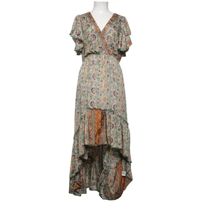 Maxi jurk (Beige, Meerkleurig) van B&B Zijde