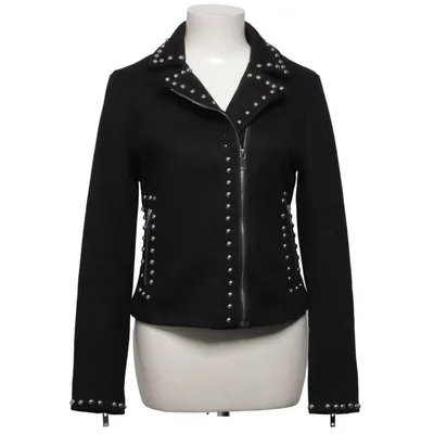 Biker jacket (Black) from Golden Line Elastane, Polyester