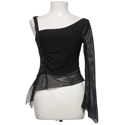 Topp (Y2K · vintage · one shoulder · mesh top · asymmetrical · sheer · edgy · going out · clubwear · 2000s · fitted · grunge · dark aesthetic · alt girl · minimal · sleek · statement · night out · cool girl · deconstructed) från Progress Polyamid