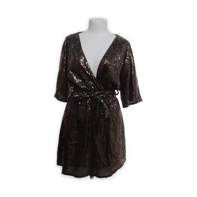 Cocktailkjole (Guld, Sort) fra Guts & Gusto Polyester