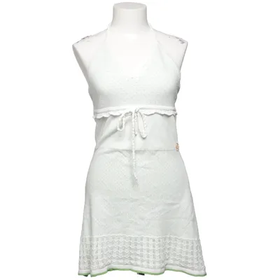 Halterneck-kjole (Hvid, Grøn) fra Guess Jeans Bomuld, Polyamid