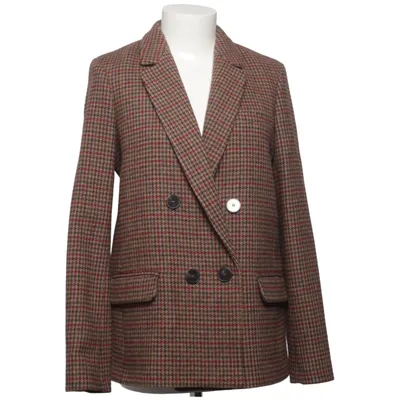 Blazer (Brown, Multicolored) from Sézane Acetate, Cotton, Polyamide, Polyester, Viscose, Wool