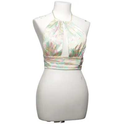Halterneck top (Grøn, Pink, Gul) fra Double Crazy Polyester