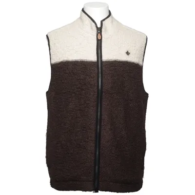 Gilet d'extérieur (Marron, Blanc) de Morris Coton, Polyester, Laine