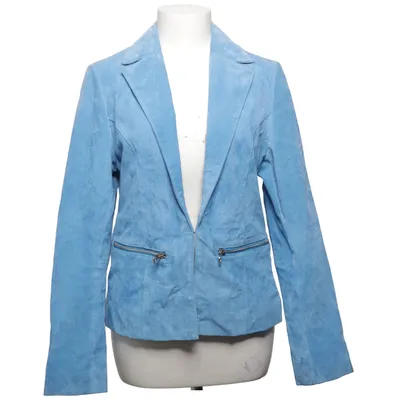 Leather blazer (Blue) from Excellent