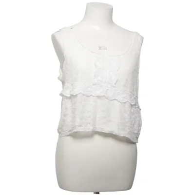 Haut (Blanc) de H&M Conscious Collection Coton, Polyester recyclé