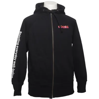 Hoodie (Black) from Tracker Cotton, Polyester