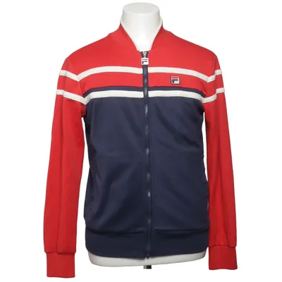 Träningsjacka (Röd, Blå, Vit) från White Line Fila Bomull, Polyester