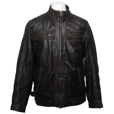Veste en cuir (Noir) de Zeda