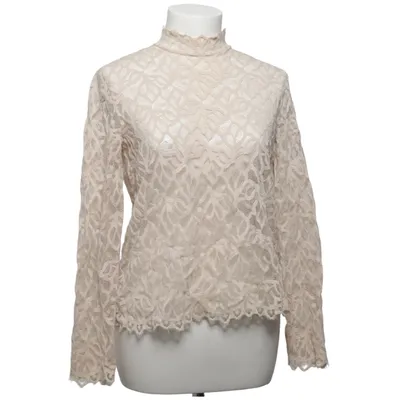 Bluse (Beige) fra Samsøe & Samsøe Elastan, Polyamid, Polyester