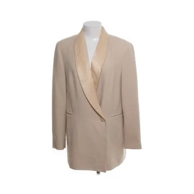 Smoking blazer (Beige) van Madeleine Wol, Angora, Polyamide