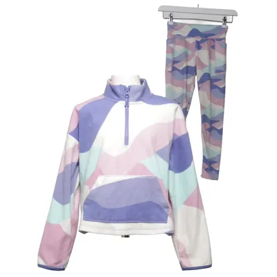 Trainingsanzug Set (Blau, Pink, Mehrfarbig) von Athletic Works Elasthan, Recyceltes Polyester